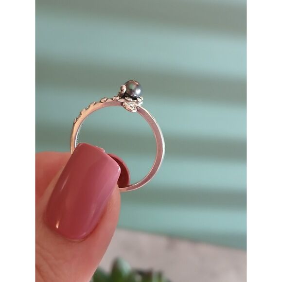 Disney The Little Mermaid Ursula Ring S925 ALE Luminous Purple Pearl & Tentacles - Picture 9 of 13